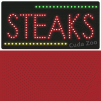 Affordable LED L8950 Steak LED Sign, 12